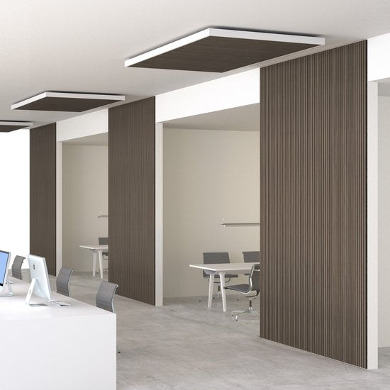 Lot de 2 panneaux acoustiques - tectake - Panneau absorbant le son, Réduction du bruit - 120x60x2,1cm