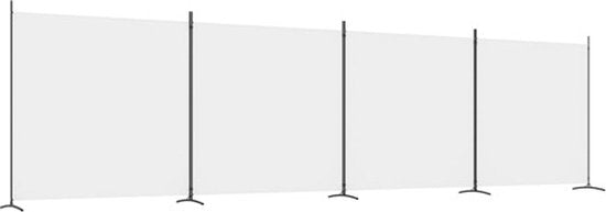 vidaXL - Paravent - avec - 4 - panneaux - 698 x 180 - cm - tissu - blanc