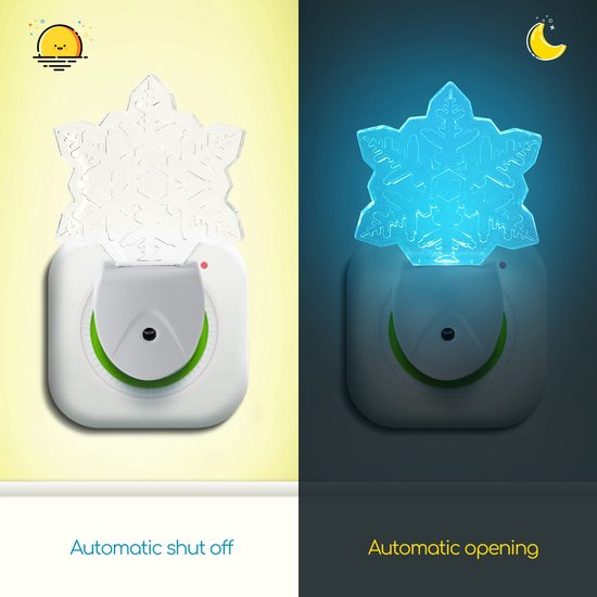 Aigostar 10PXZ - Veilleuse pour enfants - Veilleuse à brancher - Veilleuse LED à brancher sur une prise - Multicolore - Veilleuse à brancher