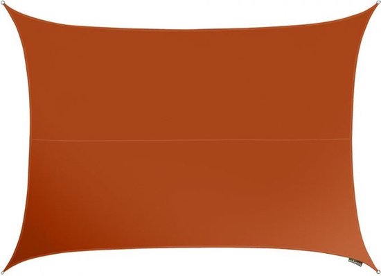 Voile d'ombrage - Perel - imperméable - 2 x 3 m, 160 g/m² - polyester - rectangle - terracotta
