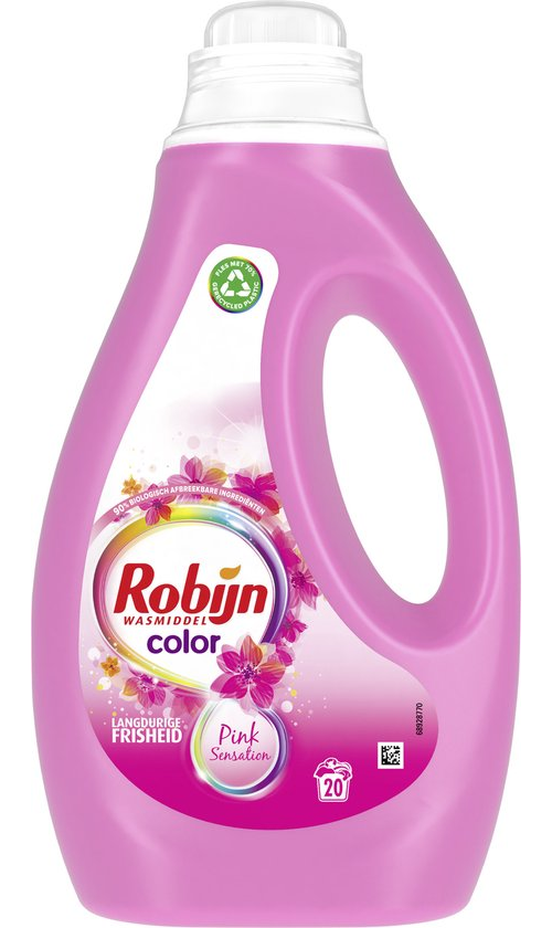 Robijn Color Pink Sensation Détergent liquide 20 lavages