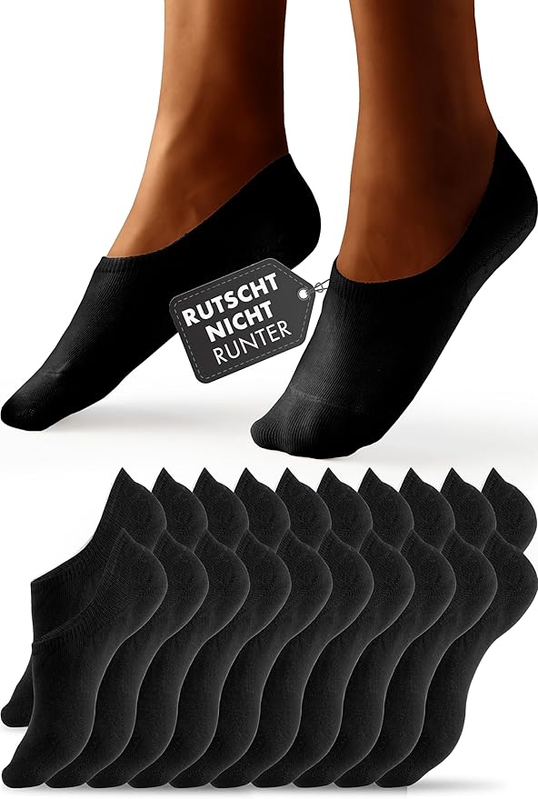 Chaussettes Heroism Footbed - 10 paires - 35-38 - Noir