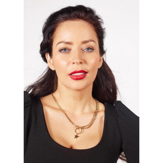 Laura Ferini Dames Ketting Stella Goud - Goudkleurige Schakelketting Met Ster - 18K Geelgoud Verguld - Halsketting - Dames Ketting Met Hanger