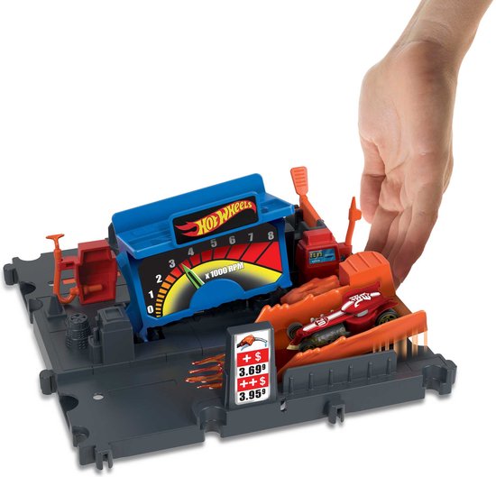 Hot Wheels City Explorer Fuel Station Shift - Extension Hot Wheels - Éléments de circuit Hot Wheels