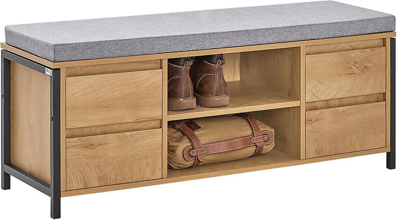 SoBuy Meuble à chaussures - FSR149-N - Panneau de particules et MDF - Max. 150kg. - 110x35x45cm - Marron