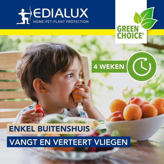 Piège à mouches réutilisable Edialux - Appât inclus