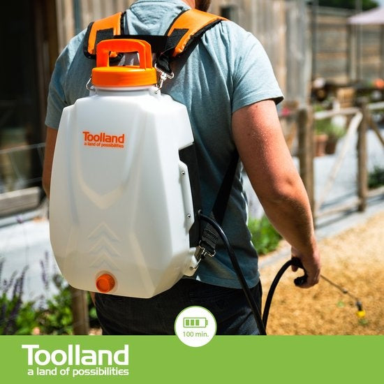 Arroseur dorsal Toolland avec batterie rechargeable - 12 L