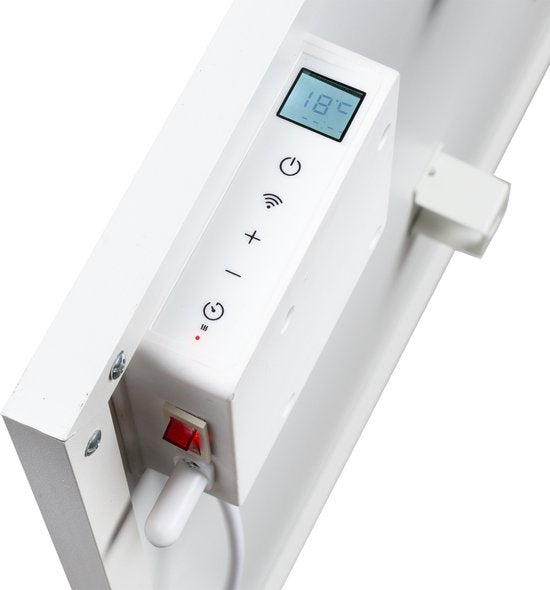 Panneau infrarouge – Radiateur électrique Princess 700 W - 125 x 65 cm - Radiateur infrarouge - Panneau chauffant infrarouge 348070 – Application mobile incluse – Intelligent - Wi-Fi - avec application - Autonome/Montage mural - Économe en énergie - Panne