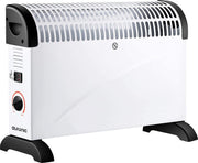 Auronic Chauffage électrique -  750/1250/2000 Watts - Thermostat réglable - Blanc