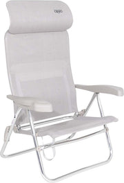 Crespo - Chaise de plage - AL/205 - Compact - Gris clair