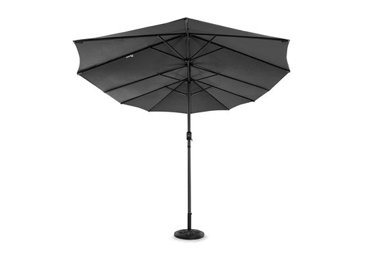 Hortensus - Parasol double avec housse de protection - Parasol double  460 x 270 x 255 cm – Noir