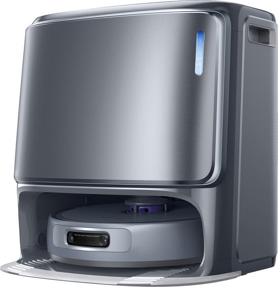 Aspirateur robot Narwal Freo Z10 Ultra avec station de recharge à vidage automatique, puissance d'aspiration de 18 000 Pa, vision IA, technologie DirtSense, brosse anti-enchevêtrement, lavage à l'eau chaude de 45 à 75 °C, navigation LDS, fonction de lavag