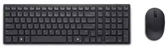 Clavier compact et silencieux DELL Pro et souris silencieuse - KM555 - Belge (AZERTY)