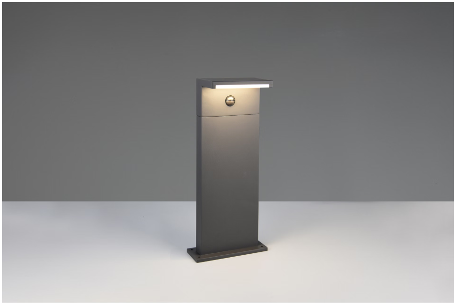 Applique murale d'extérieur Trio Ravi LED 50 cm avec détecteur de mouvement – Anthracite – Aluminium moulé
