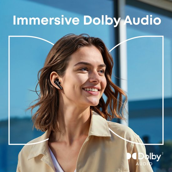 Soundcore Liberty 5 by Anker - Écouteurs sans fil avec réduction de bruit - Réduction des voix 2 fois plus efficace - Réduction de bruit adaptative en temps réel - Recharge rapide - Dolby Audio - Conversations claires grâce à 6 microphones et à l'IA - Lon