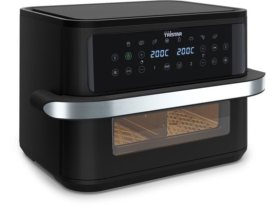 Tristar Airfryer FR-9432 - 10 L - Dual Zone Flex - Fenêtre de visualisation - 8 programmes préréglés - Répartiteur de snacks - 2 800 W