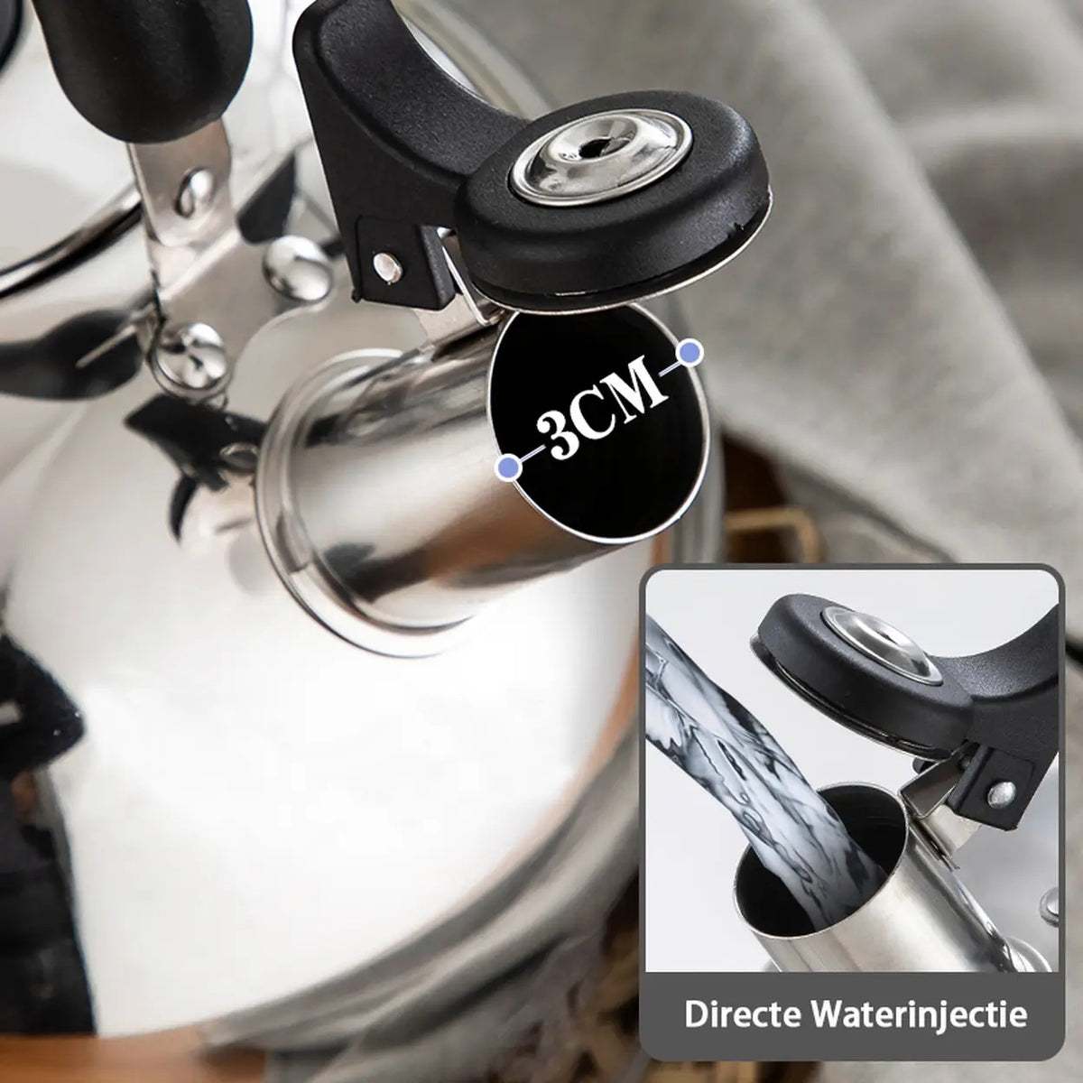Bouilloire Maxcook MS004Y - Acier inoxydable 304 - 4 L