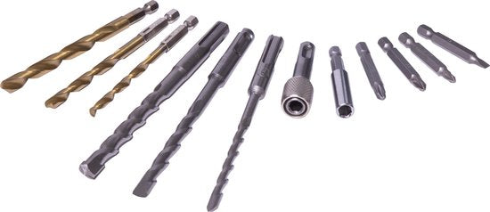 VONROC Marteau perforateur sans fil - VPower 20V - Sans batterie ni chargeur - 1.3 Joule - SDS-plus - Accessoires inclus