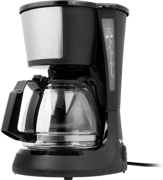 Cafetière à filtre Tristar 600 W - CM-1281 - 0,75 L, 6 tasses - Adaptée au camping - Noire