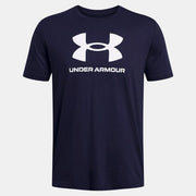 T-shirt de sport pour homme Under Armour UA SPORTSTYLE LOGO UPDATE SS-BLU - Academy - Blanc