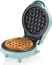 Mini-gaufrier Bestron Sweet Dreams AMWE600G 550 W - Réglage de la température - Gaufres de Ø 10 cm - Menthe