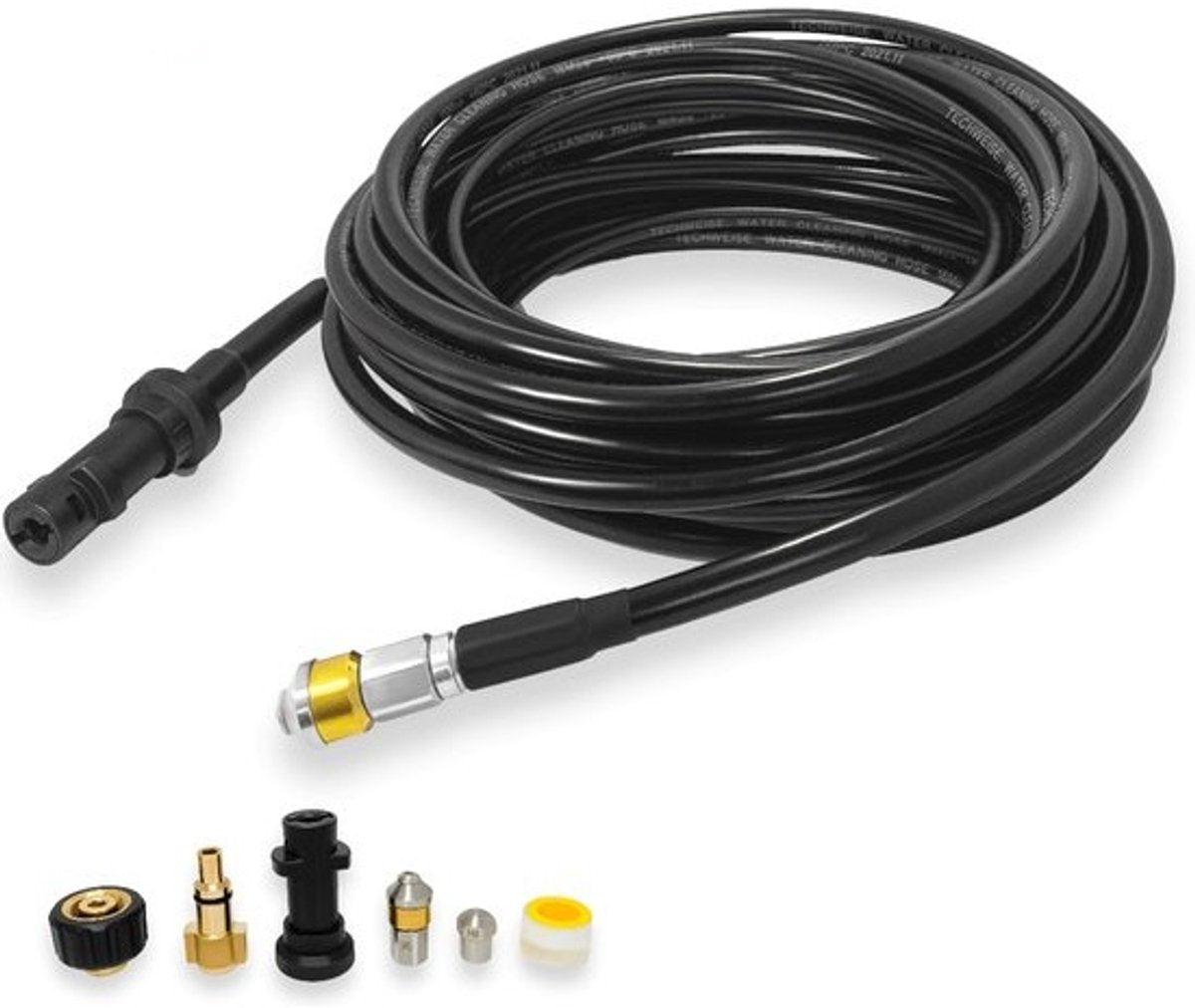 Tuyau d'égout Garpex® - 15M - Buse avancée et rotative - Convient pour Kärcher K2-K7, Parkside, Lavor et connexion M22