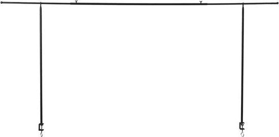 Pince de table Mica Decorations - H 110 x L 223-250 cm - Métal - Noir