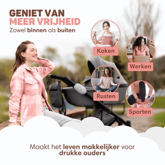 Vulpes Goods® BabyCare - Berceuse pour poussette - Balançoire pour bébé - Berceuse automatique - Sac de transport inclus - Version PRO