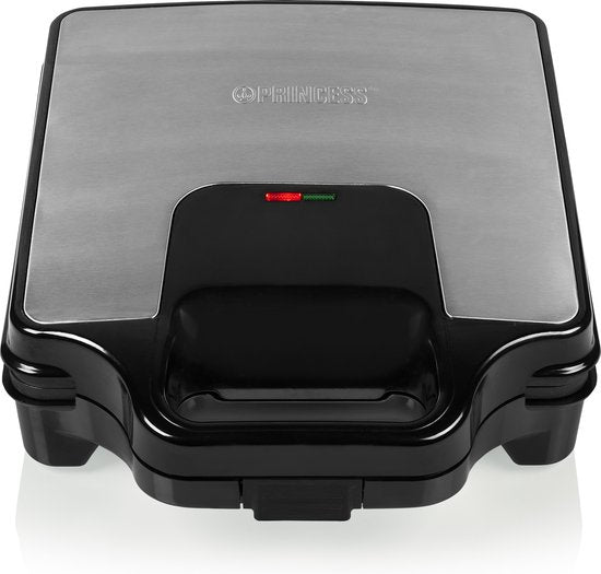 Princess 127006 Appareil à sandwichs Supreme XXL - Appareil à sandwichs XXL - Grande surface de cuisson - Plaques amovibles - 1 600 watts - 4 sandwichs