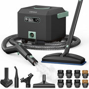 Nettoyeur vapeur LUMAN MAX – 2 600 W - 60 min d'autonomie - Réservoir d'eau de 2,5 L – Nettoyeur vapeur à main et nettoyeur de tapis - Noir