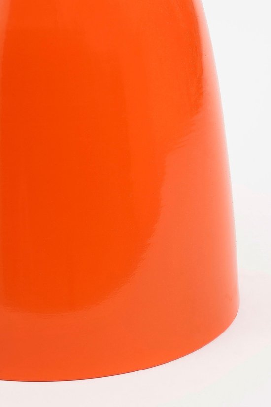 Mica Decorations Elliot Table basse - Table de chevet pour chambre ou salon - Table d'appoint en fer pour fleurs, plantes et décoration - H45 x Ø32 cm - Orange