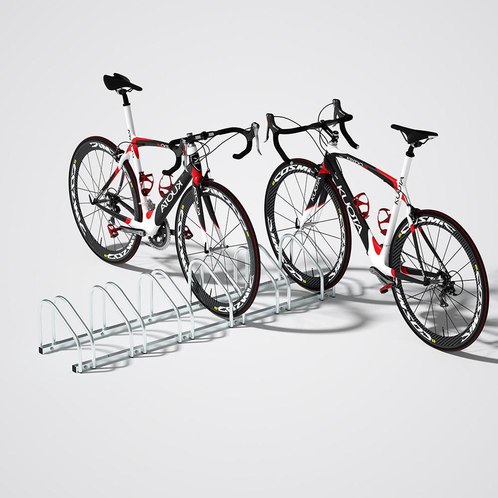 Monza Porte-vélos - Rangement des vélos - pour 6 vélos - 160x32x27 cm - Porte-vélos en métal