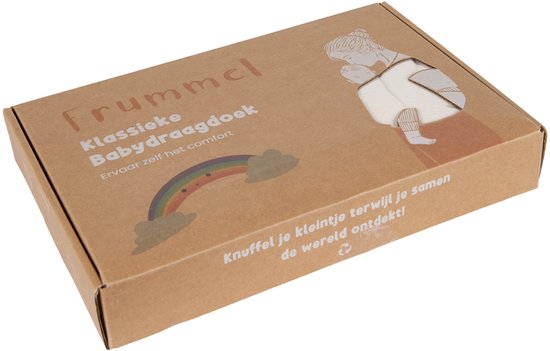 Écharpe porte-bébé Frummel beige - Porte-bébé - Écharpe porte-bébé - Porte-bébé - Écharpe tissée - Bébé 0-36 mois - Nouveau-né