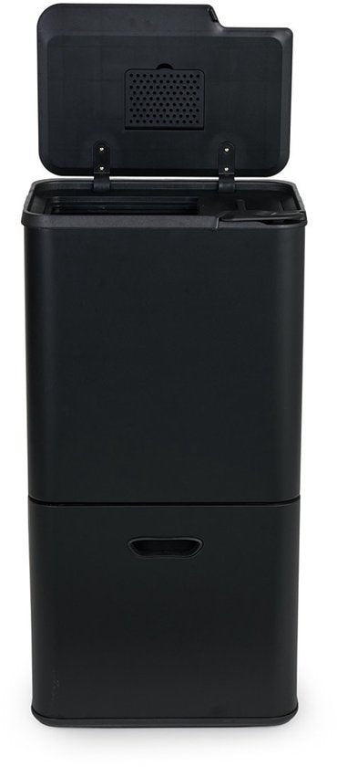 Poubelle Umuzi Cleaning - 70 litres - Noire - Tri sélectif - 41,5,5 x 31,4 x 77,8 cm