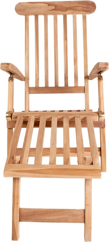 Chaise longue House Nordic Arrecife en teck, réglable