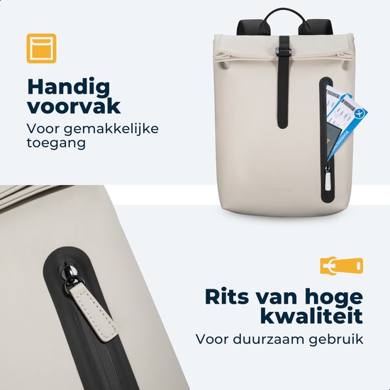 Sac à dos - Pathsail – Imperméable – Compartiment PC jusqu’à 15" – Bretelles ergonomiques – Plusieurs poches