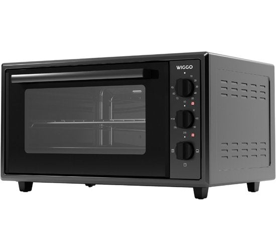 Wiggo WMO-E456(B) - Mini-four autonome - Électrique - 60 cm - 45 litres - 2 000 W - Garantie 5 ans - Noir