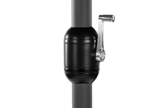 Hortensus - Parasol double avec housse de protection - Parasol double  460 x 270 x 255 cm – Noir