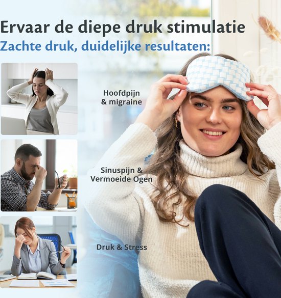 Ella Weighted Sleep Mask Women & Men - Masque pour les yeux avec tissu rafraîchissant et velours - Ajustable - Masques de sommeil