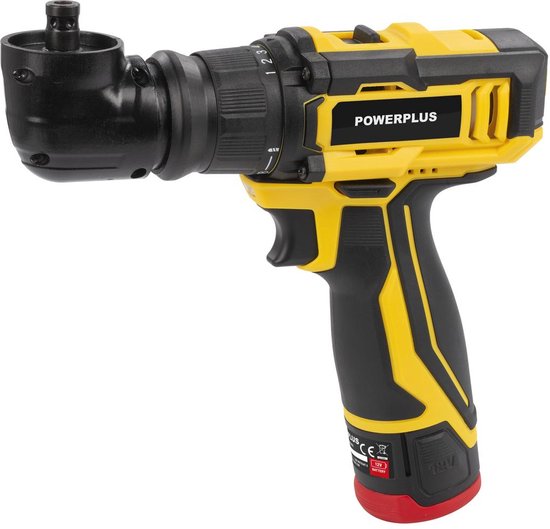 Tournevis multifonction compact 4-en-1 12 V POWXBOX001 – avec batterie 12 V et chargeur 2,0 Ah
