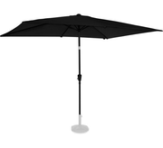VONROC Premium Parasol Rapallo 200x300cm - Parasol durable - Inclinable - Toile résistante aux UV - Anthracite/Noir - Housse de protection incluse