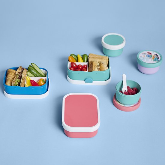 Boîte à repas Mepal Campus - 750 ml - Boîte à sandwichs à compartiments pour enfants - Peut contenir 4 tartines - Paw Patrol Pups