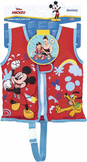 Bestway Disney Mickey Mouse Gilet UPF 50+ 51 cm, de 1 à 3 ans, piscine et plage 09101