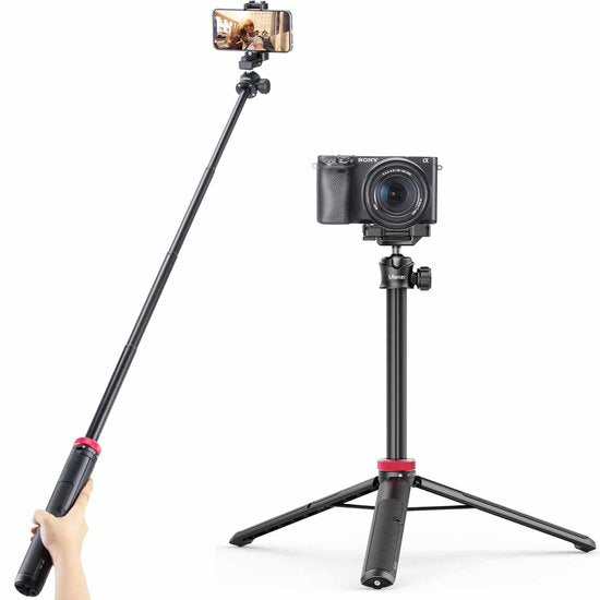 Trépied Ulanzi MT-44 pour téléphone et appareil photo - 146 cm - Noir