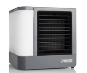 Princess 355500 Refroidisseur d'air - 3 vitesses - Gris - 14,2 x 14,2 x 14,8 cm