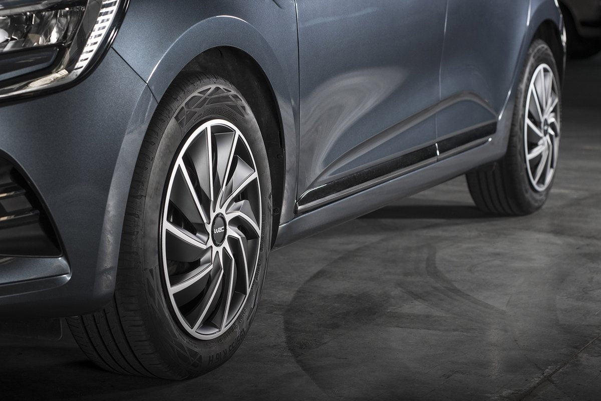 WRC Wieldoppen 15 inch - zilver/zwart - 4st