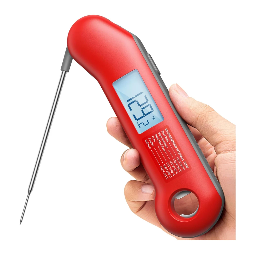 Thermomètre à viande numérique professionnel ThermoMaven, lecture instantanée ultra-rapide en 0,5 s, précision certifiée NIST de ±0,5 °F, étanche IP67, écran rétroéclairé à rotation automatique, activation à la prise en main, pour le barbecue, la cuisine
