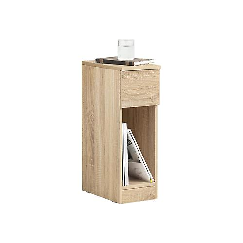 SoBuy - Table de chevet avec tiroir et compartiment de rangement - 20 x 35 x 60 cm - Max. 20KG - Couleur bois