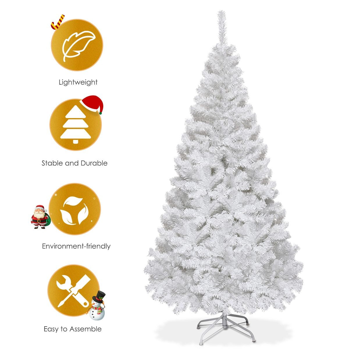 Coast Artificial Christmas Tree - 180cm - 650 Branches - Blanc