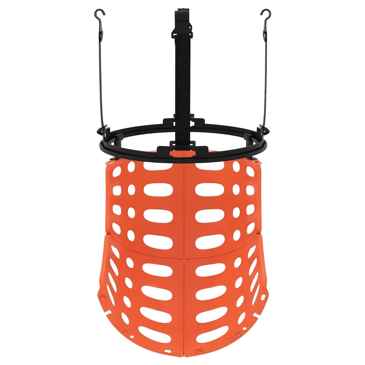 Coast Rebondisseur de basket - Rotation à 360 degrés - Rebond réglable - Noir et orange
